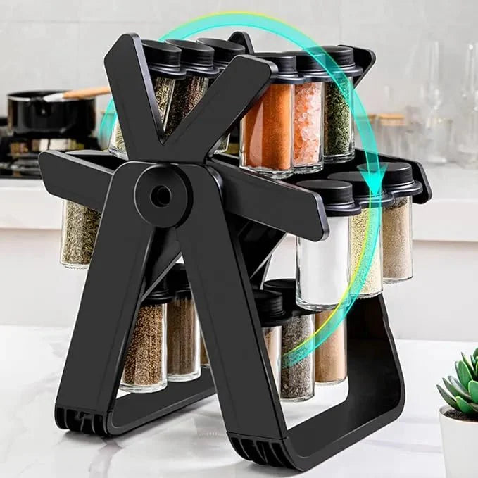 18 Jar Rotating Spice Rack-FREE SHIPPING
