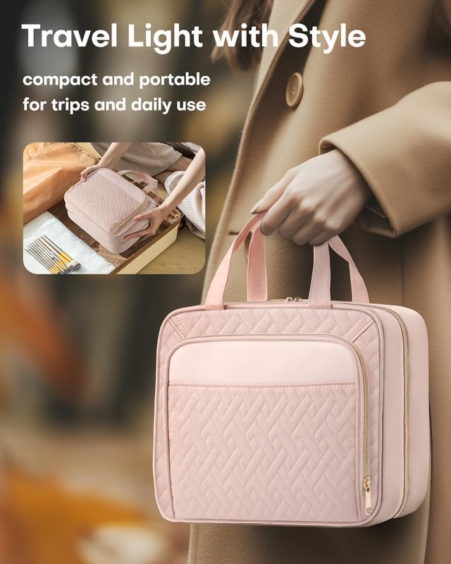 Large Travel Cosmetic Bag with Waterproof Hanging Hook (Free Shipping)